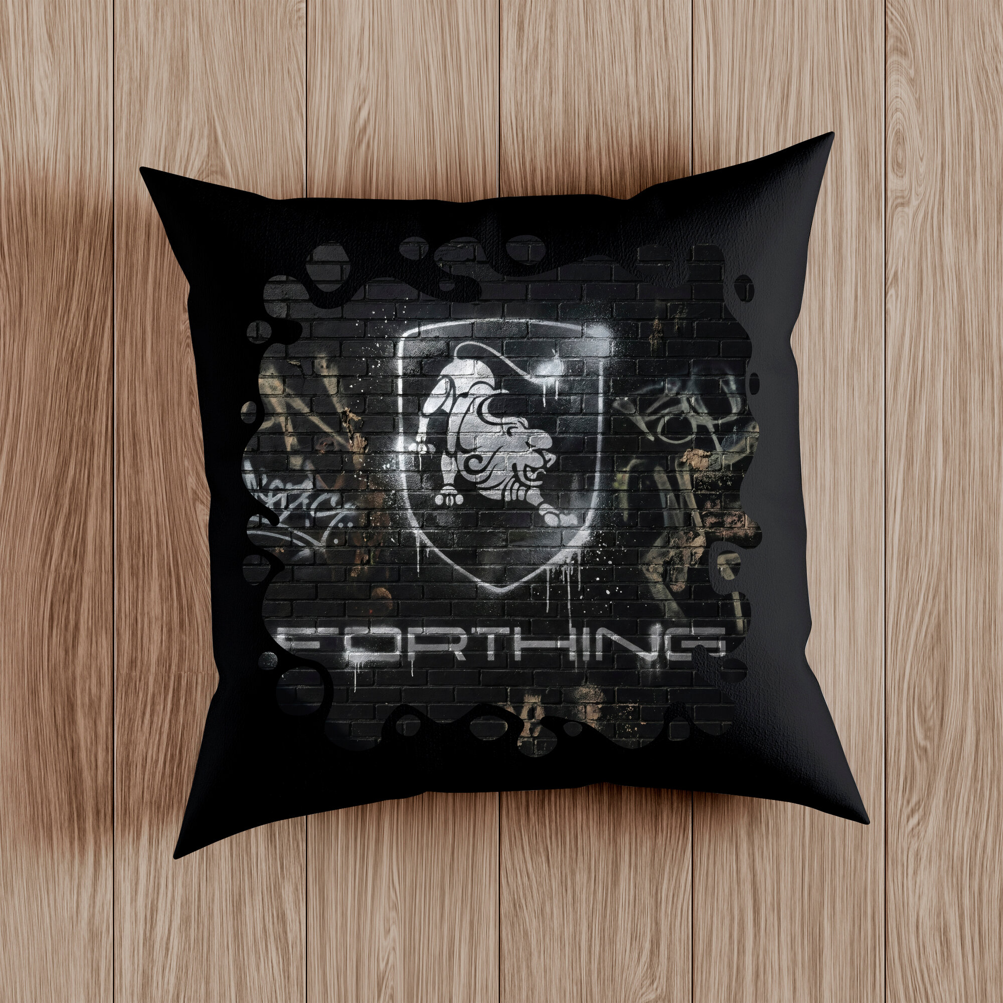 Подушка декоративная с логотипом Chery, Haval, Jetour, BYD, Zeekr. Размер 38 x 38см, съёмный чехол, синтепон.