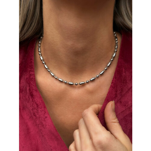 фото Колье lu jewel, длина 40 см, серебряный