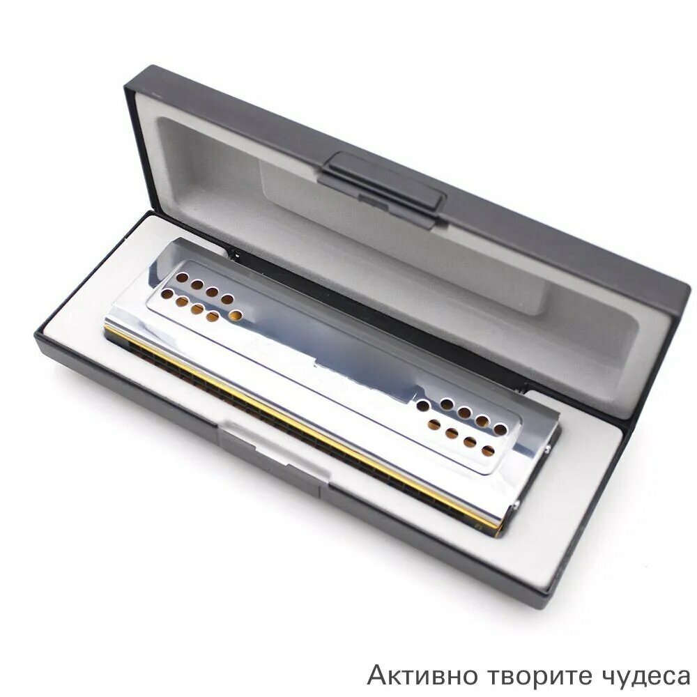 Двусторонняя тремоло-гармошка Swan 2-в-1, губная гармошка, дюралюминиевый ключ