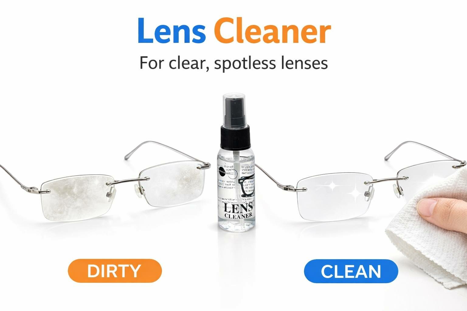 Спрей для очков, телефонов и мониторов – быстро очищает, защищает и делает экраны сияющими!