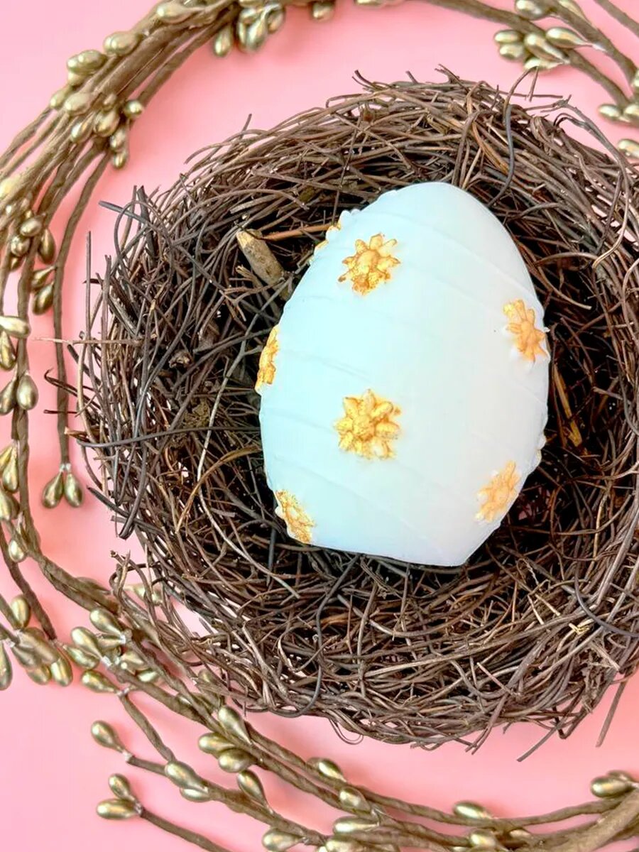 Силиконовая форма / молд для свечей Пасхальное яйцо Цветочек — фото 1