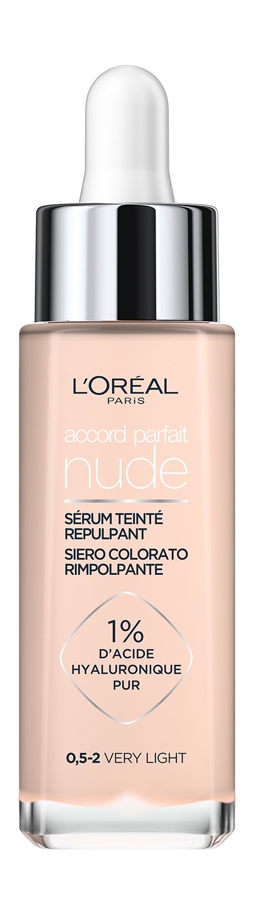 L'OREAL Тональная сыворотка для лица Accord Parfait гиалуроновая, 30 мл, 0,5-2, Very Light