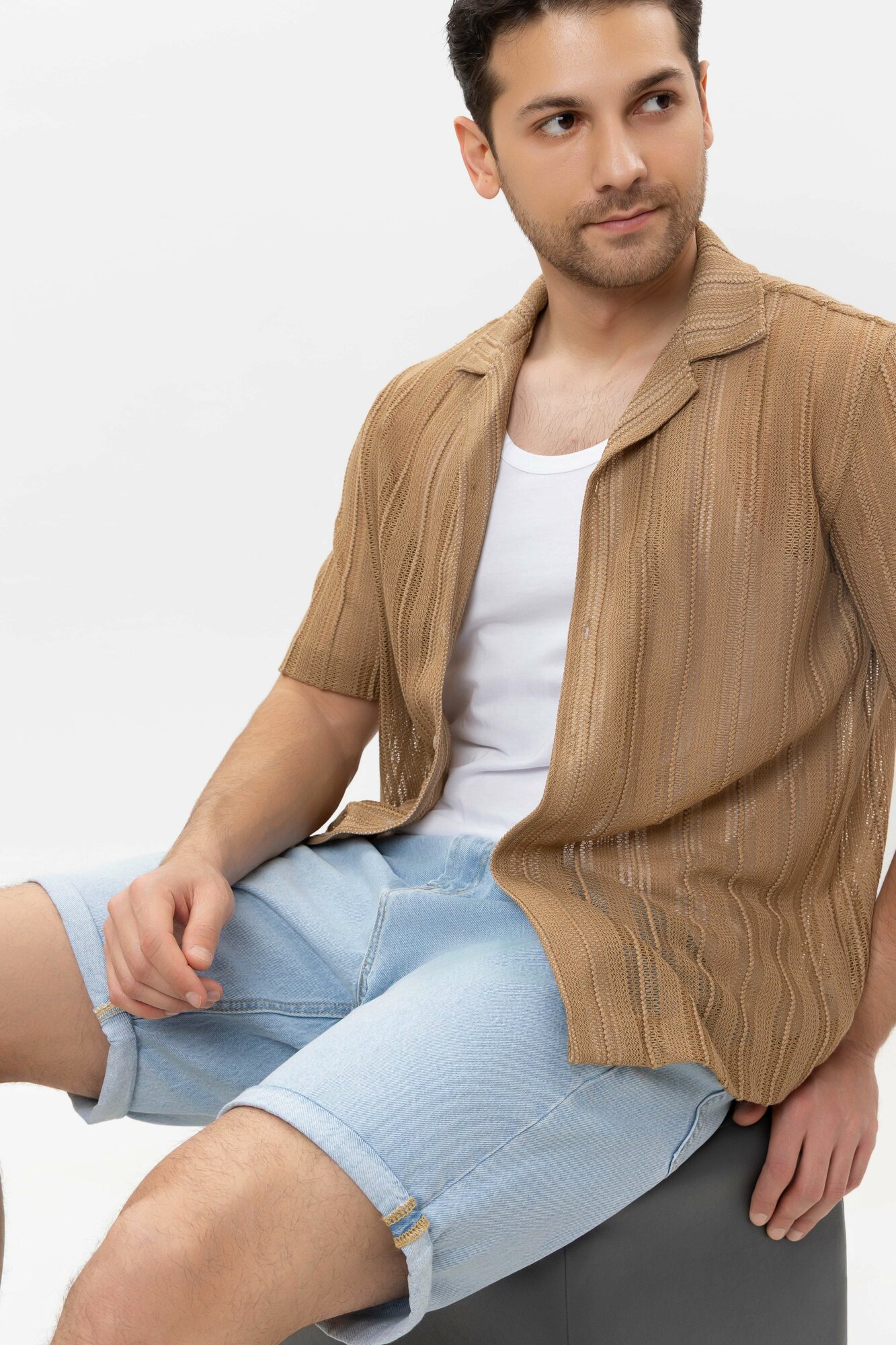 Рубашка TERRA PRO, размер M, beige — фото 1