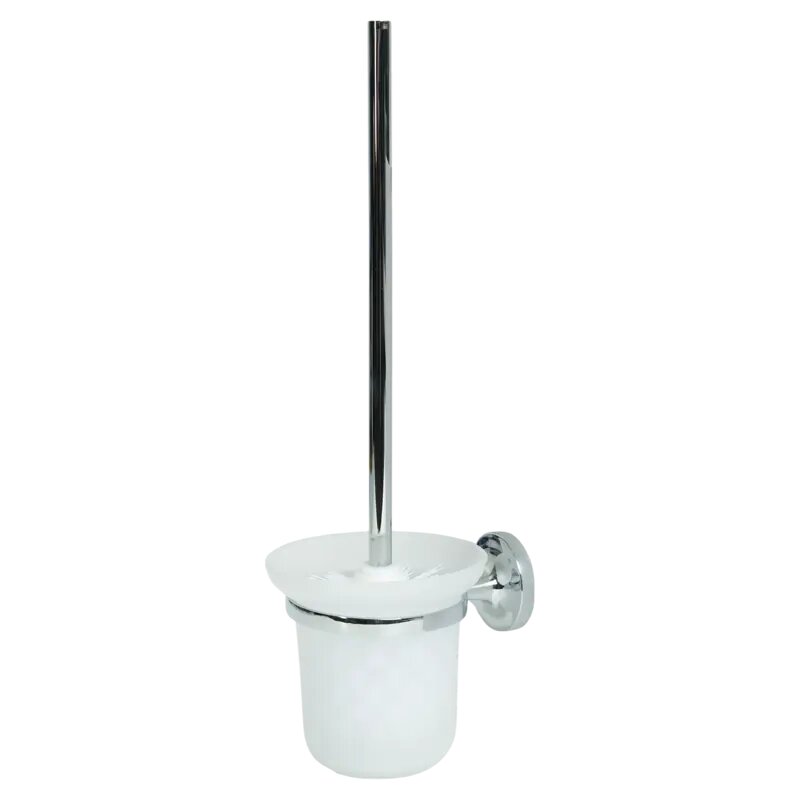 Ёршик для унитаза Vidage Ангарка подвесной стекло цвет хром