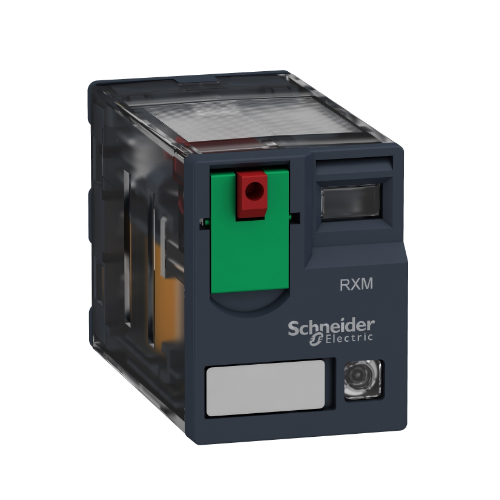 Промежуточное реле 2 ПК со светодиодом (~230B AC) 12А Schneider Electric, RXM2AB2P7