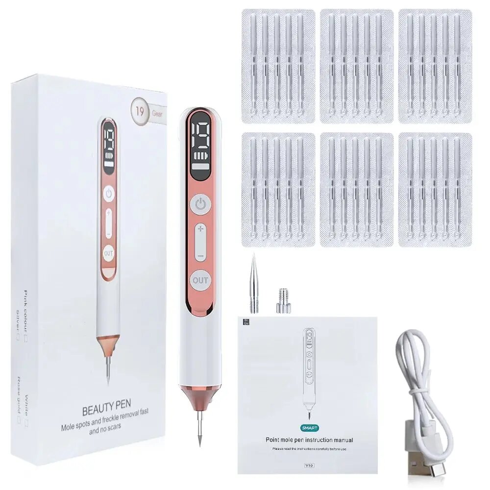Плазменная ручка для удаления родинок BXA, with 30 needles