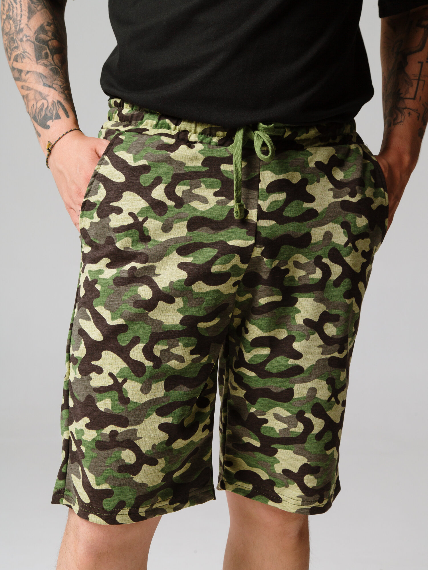 Шорты Ohana market спортивные размер 58 хаки/темно-зеленый