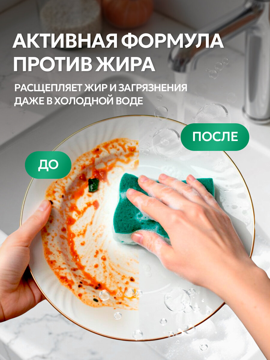 Средство для мытья посуды Septivit Альпийская мята, гипоаллергенное, канистра, 5 л — фото 1