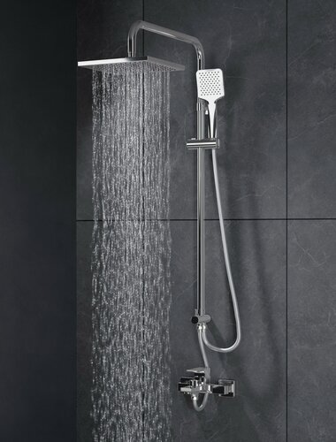 Изображение товара Душевая система ESKO ST950SQ NEW с квадратным тропическим душем 250мм