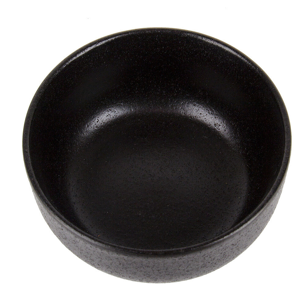 Салатники набор 2 шт "Black Stone", 600 мл, Nouvelle, черные матовые, керамика — фото 1