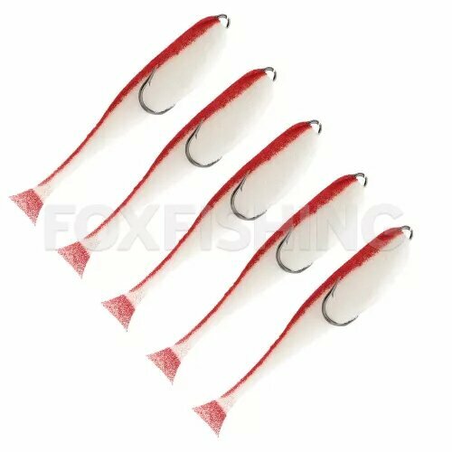 Поролоновые рыбки Контакт Незацепляйка 12см бело-красная 5 шт.