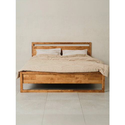 Кровать двуспальная деревянная Next 160х200, без основания, из массива березы, Равновесие