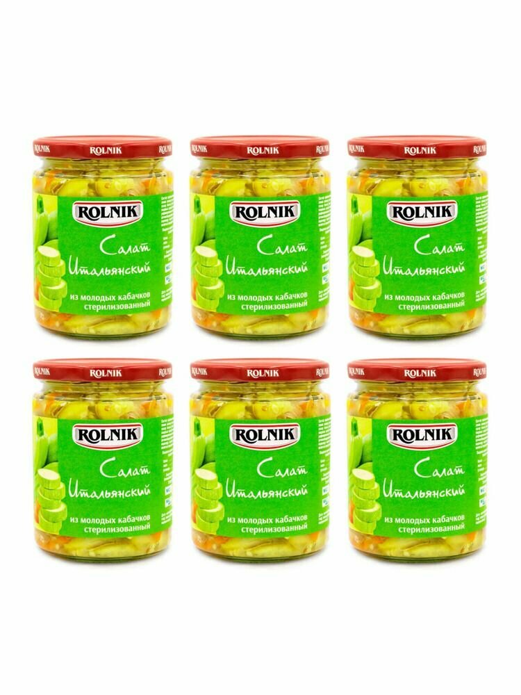 Rolnik Салат Итальянский из молодых кабачков 420 г 6 шт