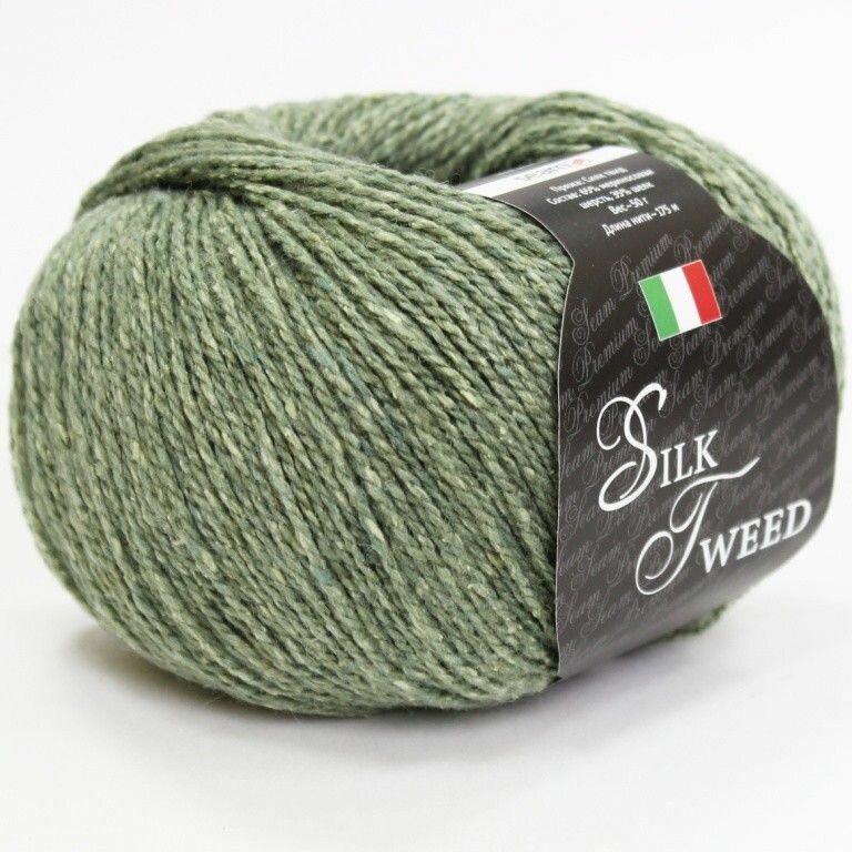 Твид Seam "Silk tweed" твидовая пряжа с шелком