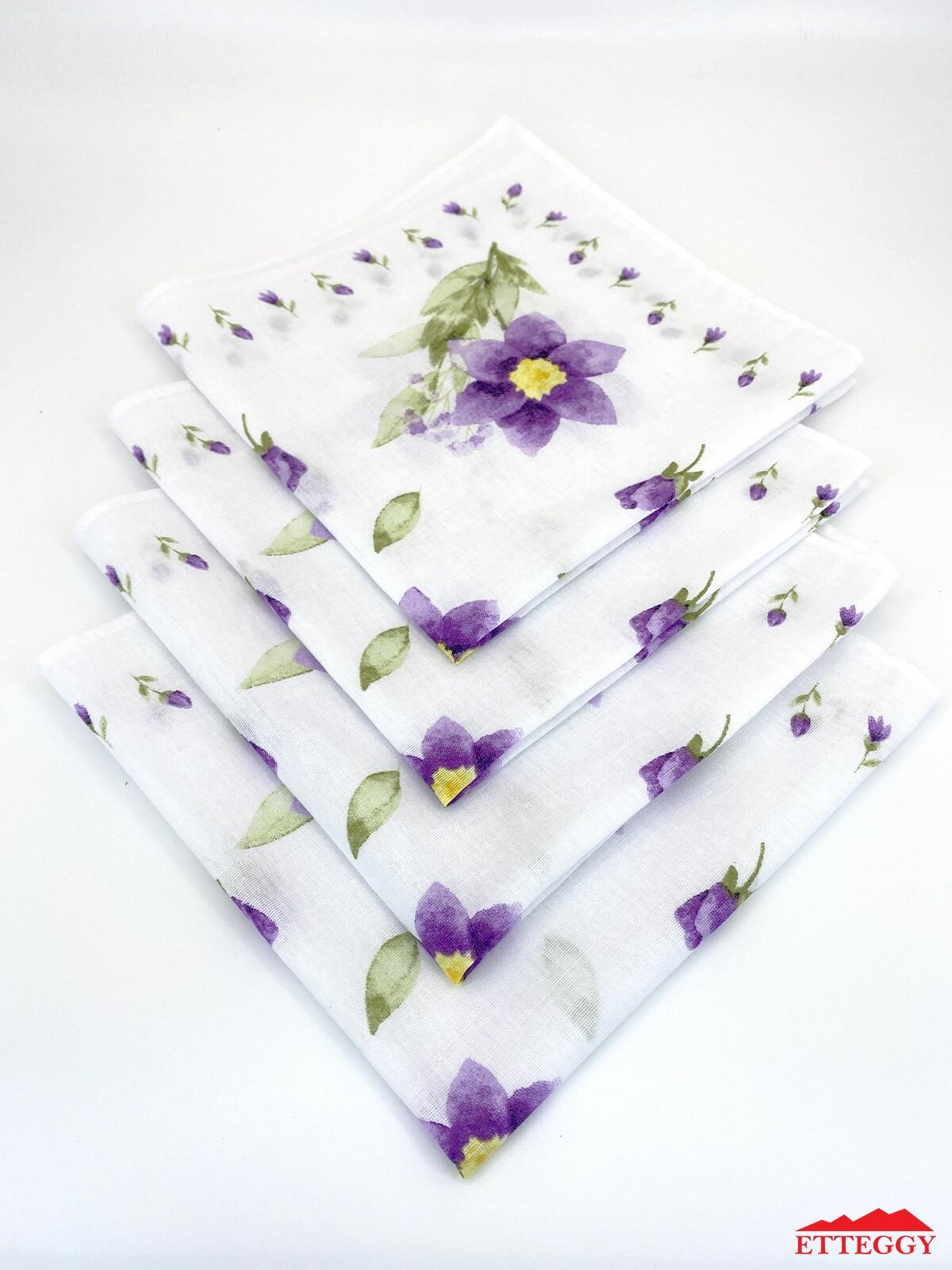 Носовой платок Etteggy, 12 шт., голубой — фото 1