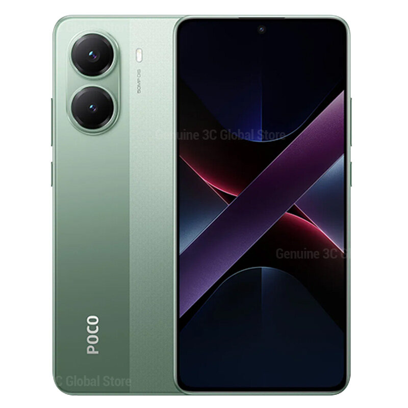 Poco Смартфон Poco X7 Pro Смартфон NFC с диагональю экрана 8400-Ultra 1,5K Flow емкостью 6000 мАч EU 8/256 ГБ, зеленый — фото 1