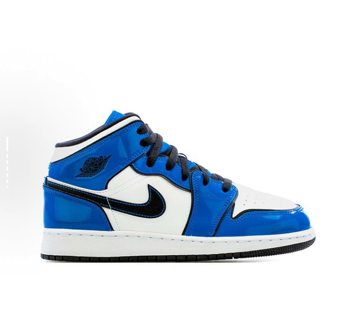 Кроссовки NIKE Air Jordan 1 Mid, полнота D, размер 37,5, signal blue