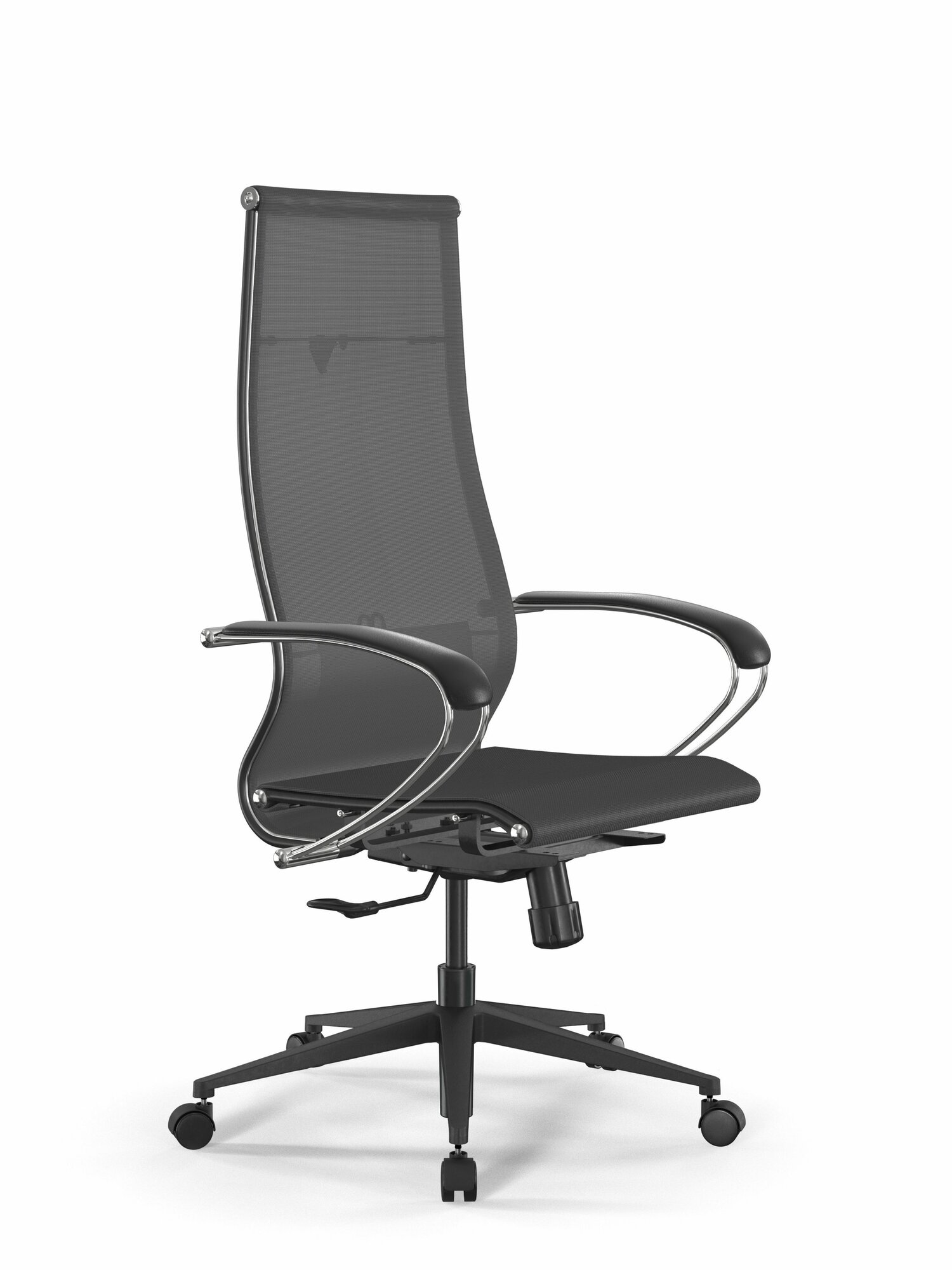 Кресло компьютерное МЕТТА-7/подл.131/осн. Synchro 002 серый