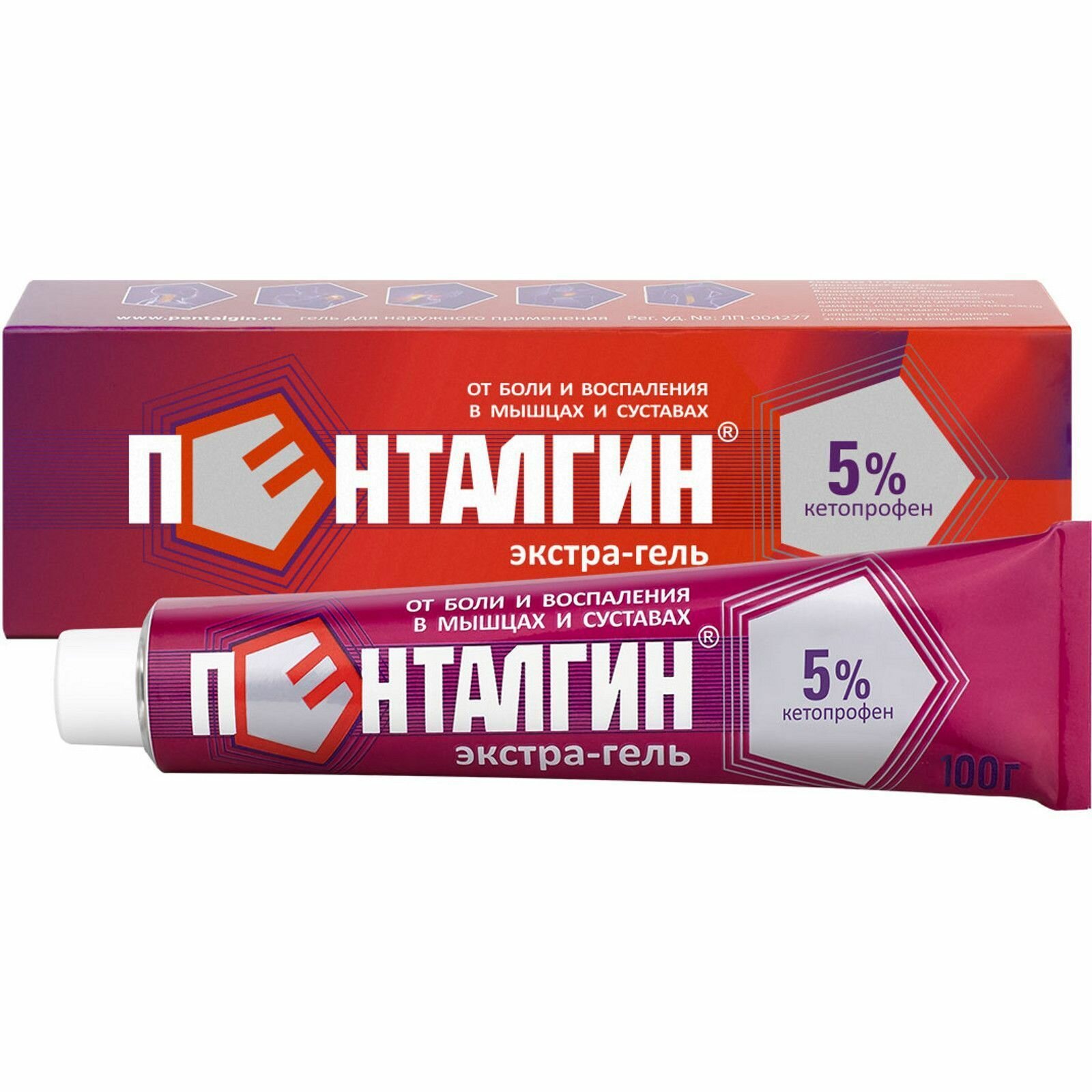 Пенталгин экстра-гель 5%, 100 г