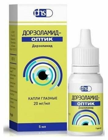 Дорзоламид-Оптик капли глазные 20 мг/мл 5 мл
