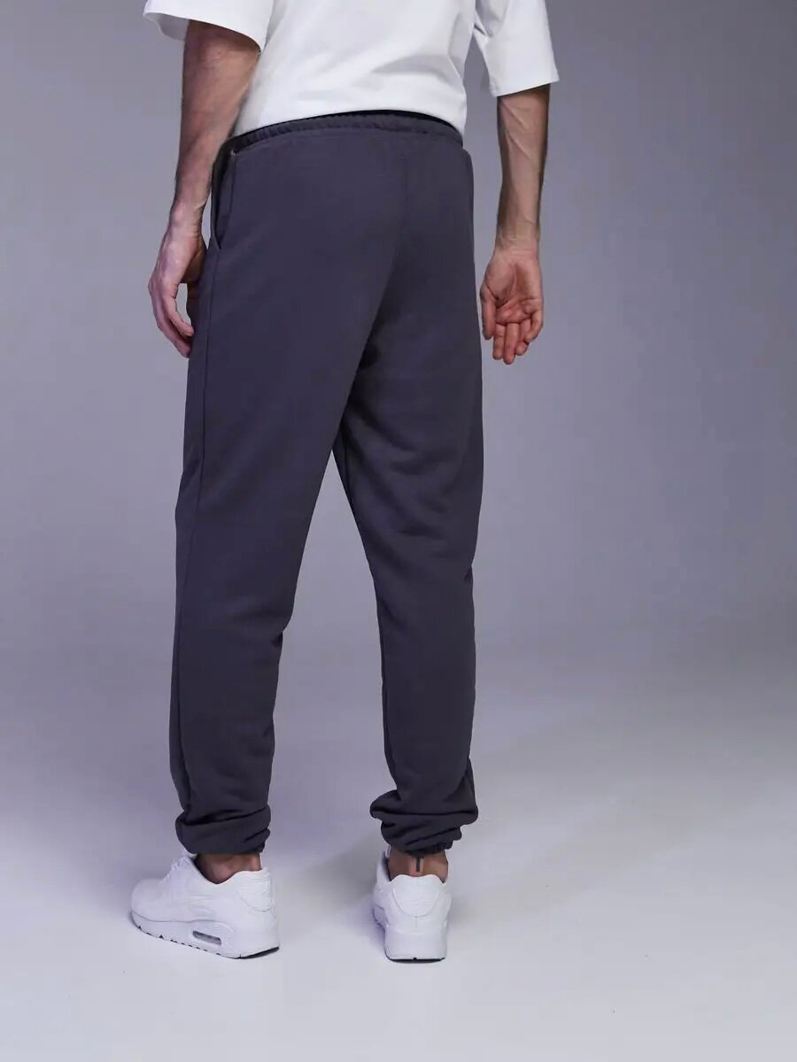 Брюки спортивные  брюки-джоггеры, размер 48, графит — фото 1