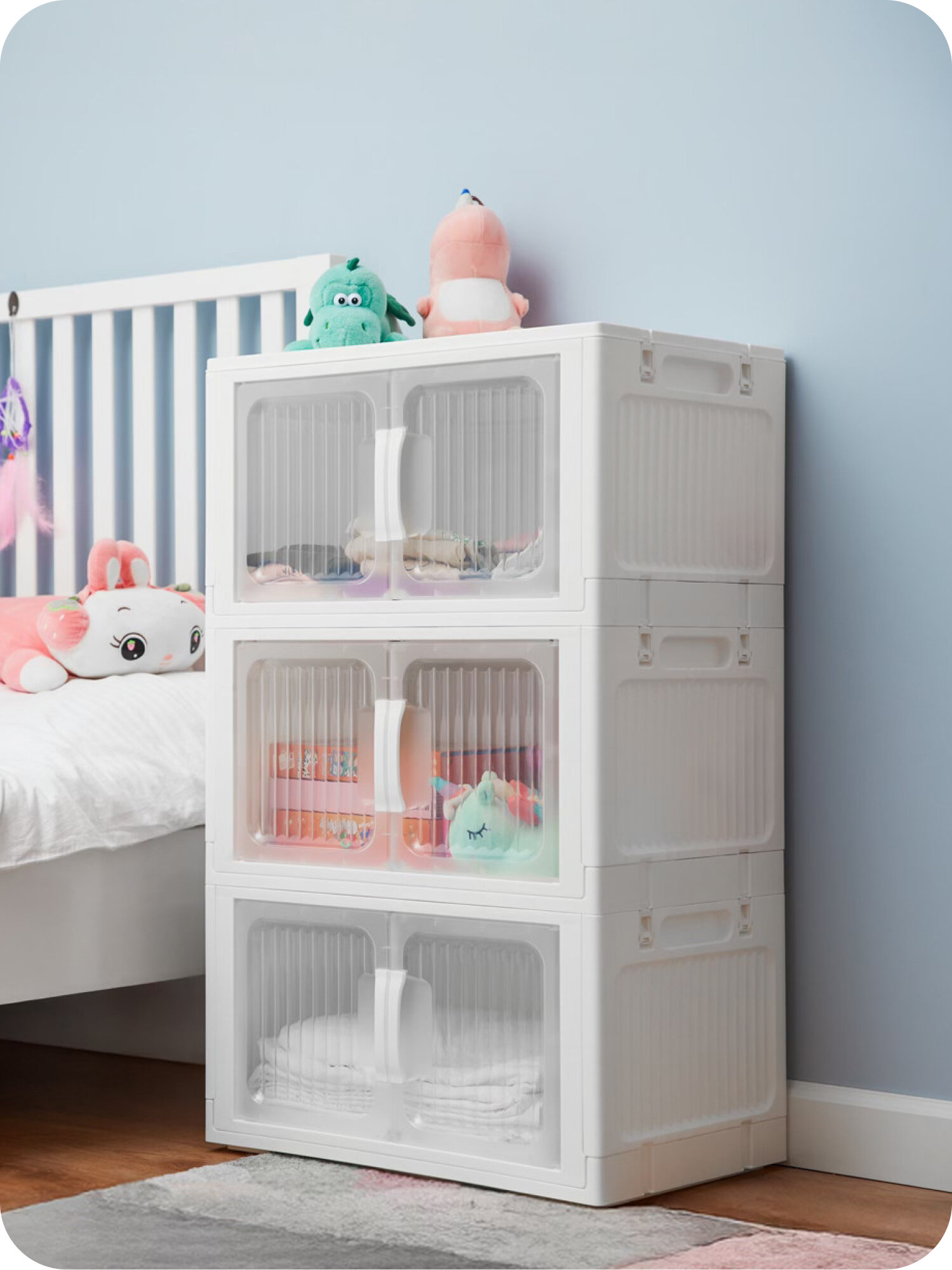 Универсальный шкаф, «Я сам», Альт-Пласт, 3шт, напольный, белый, пластик