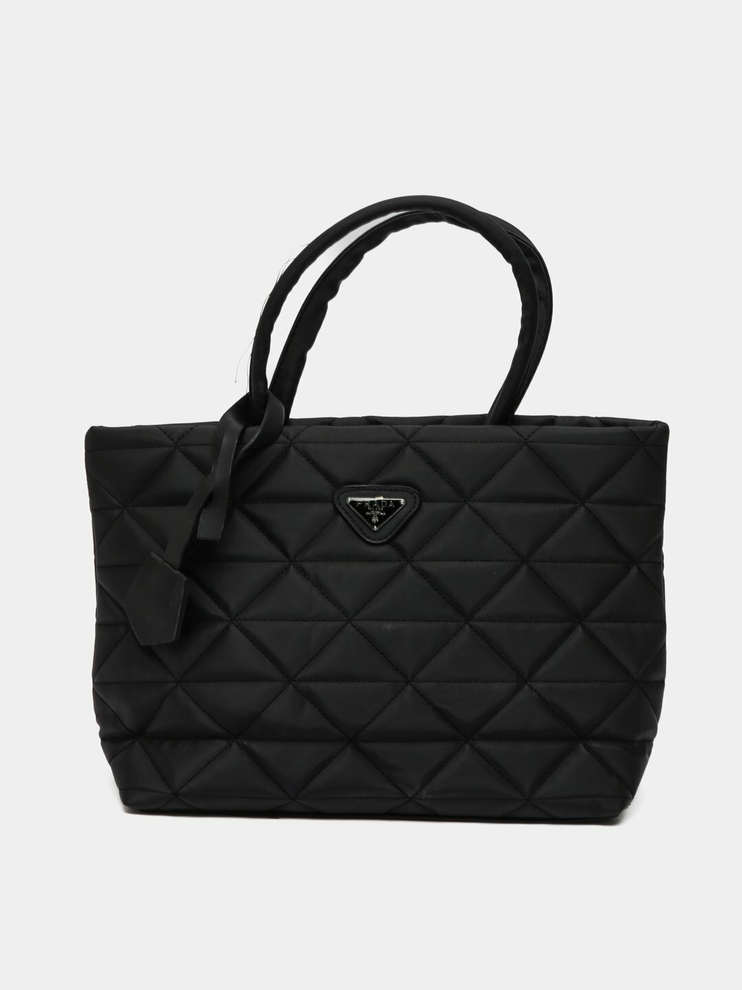 Сумка  Prada Quilted Soft Tote Bag, фактура стеганая, черный