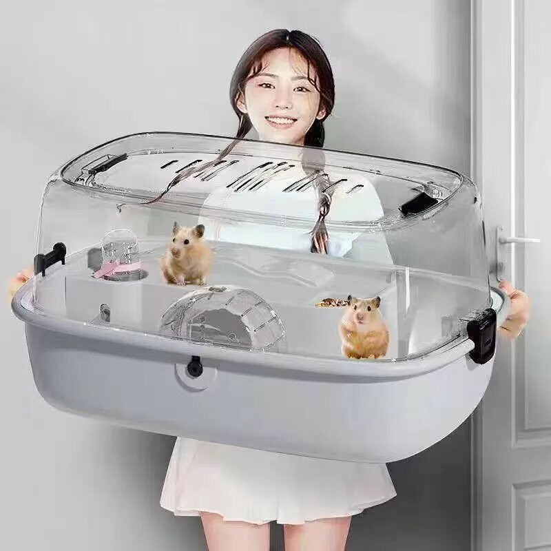 Домики Для Животных Xiaomi Клетка для хомяка. Акриловая кислота. Двухэтажный белый дом Xiaomi KL