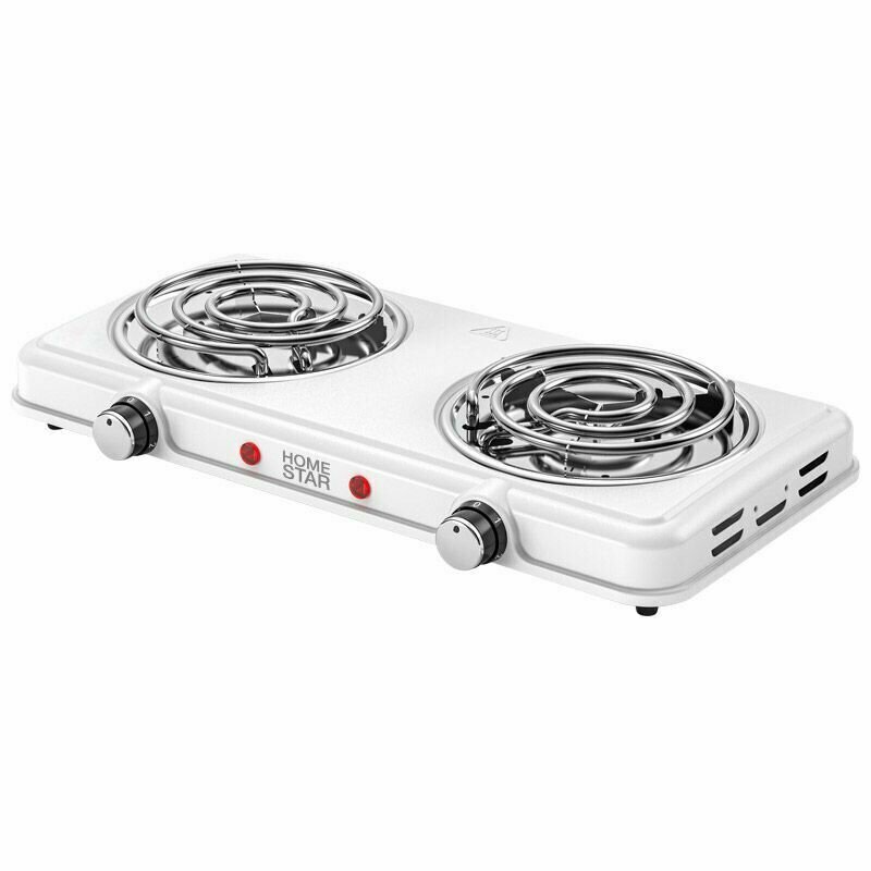 Электроплита HOMESTAR HS-1109 ТЭН рабочая поверхность из нержавеющей стали цвет белый