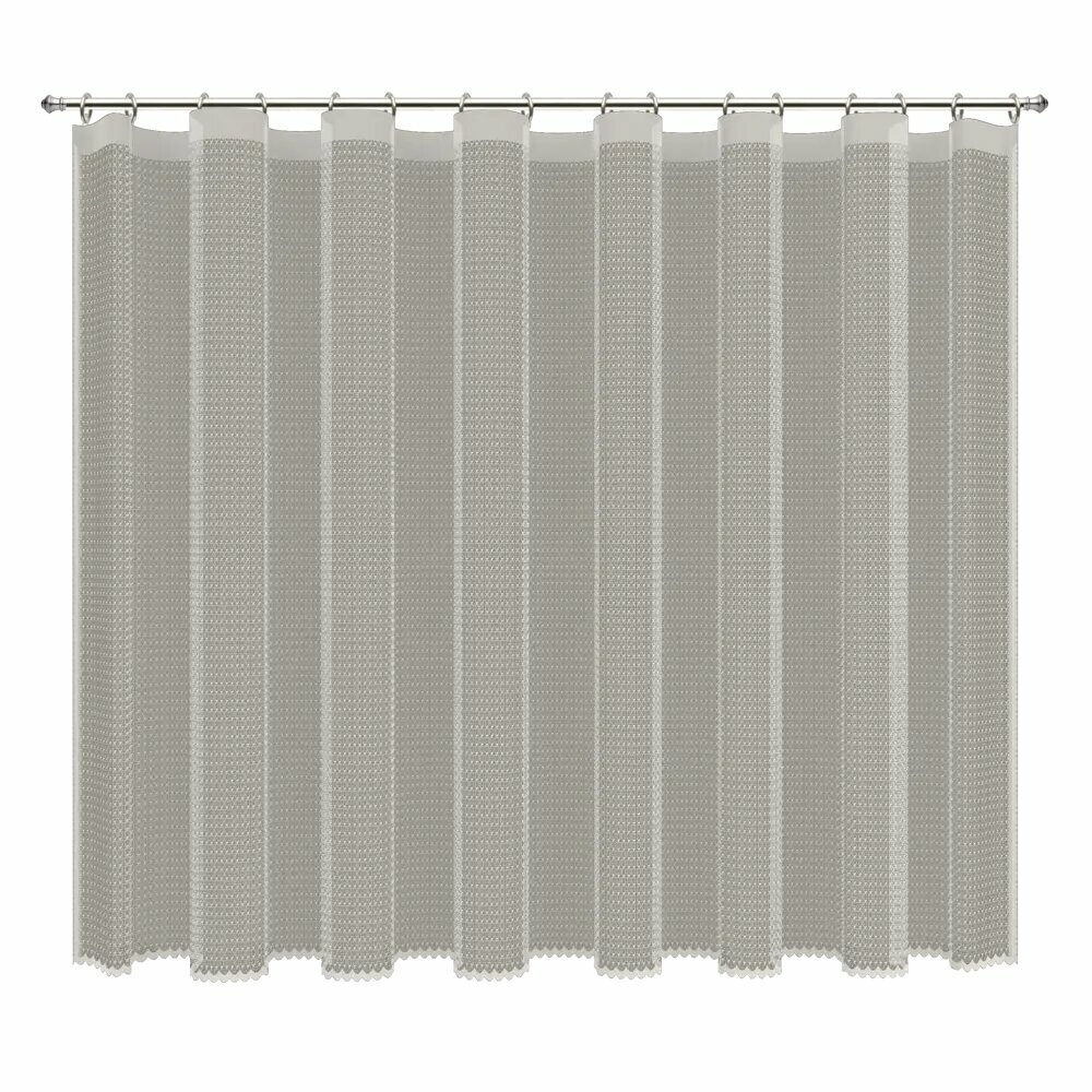 Тюль на ленте для кухни Камелия 250x165 см цвет экрю