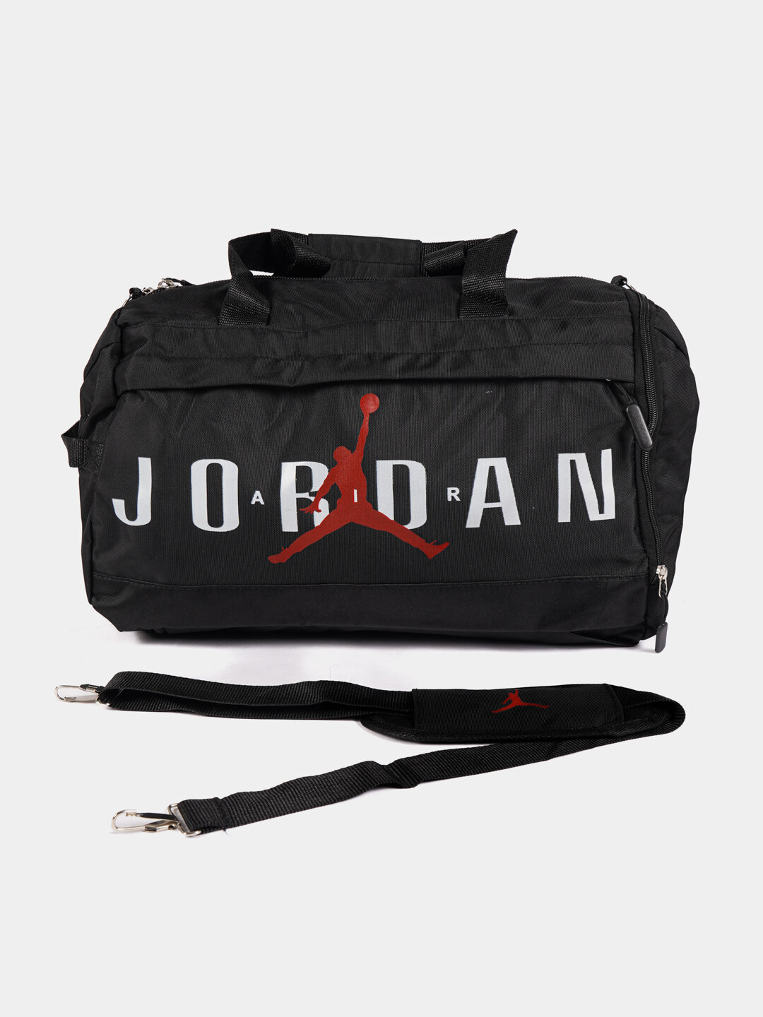 Сумка  Jordan Duffel-Rucksack 2025, фактура гладкая, черный