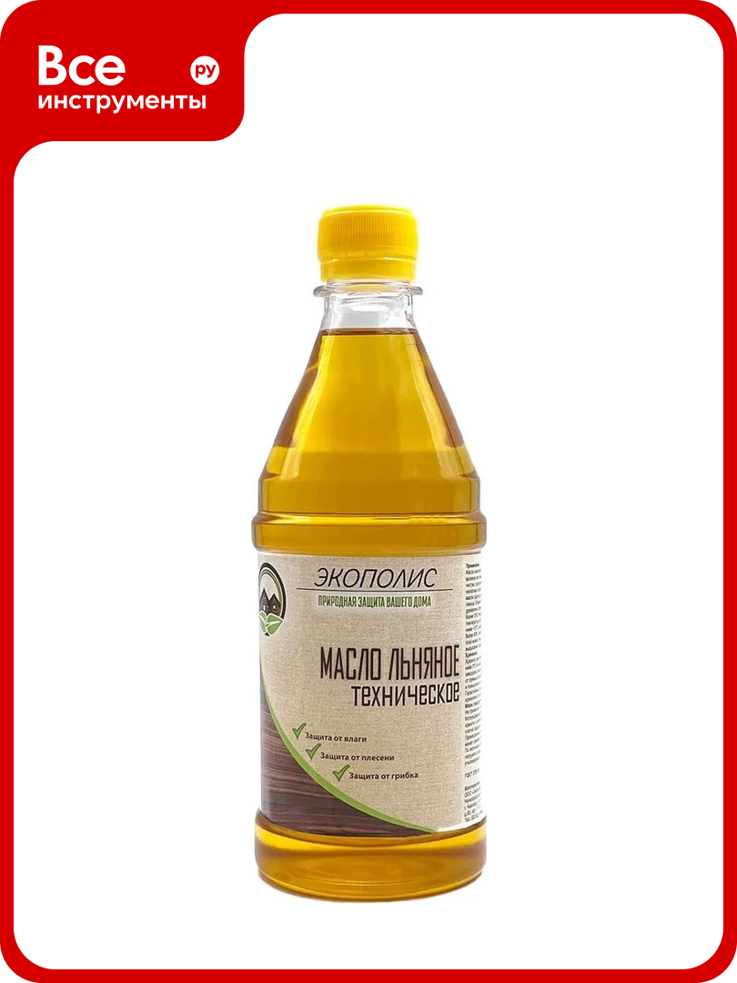 Масло льняное техническое Экополис 05 л mlt05