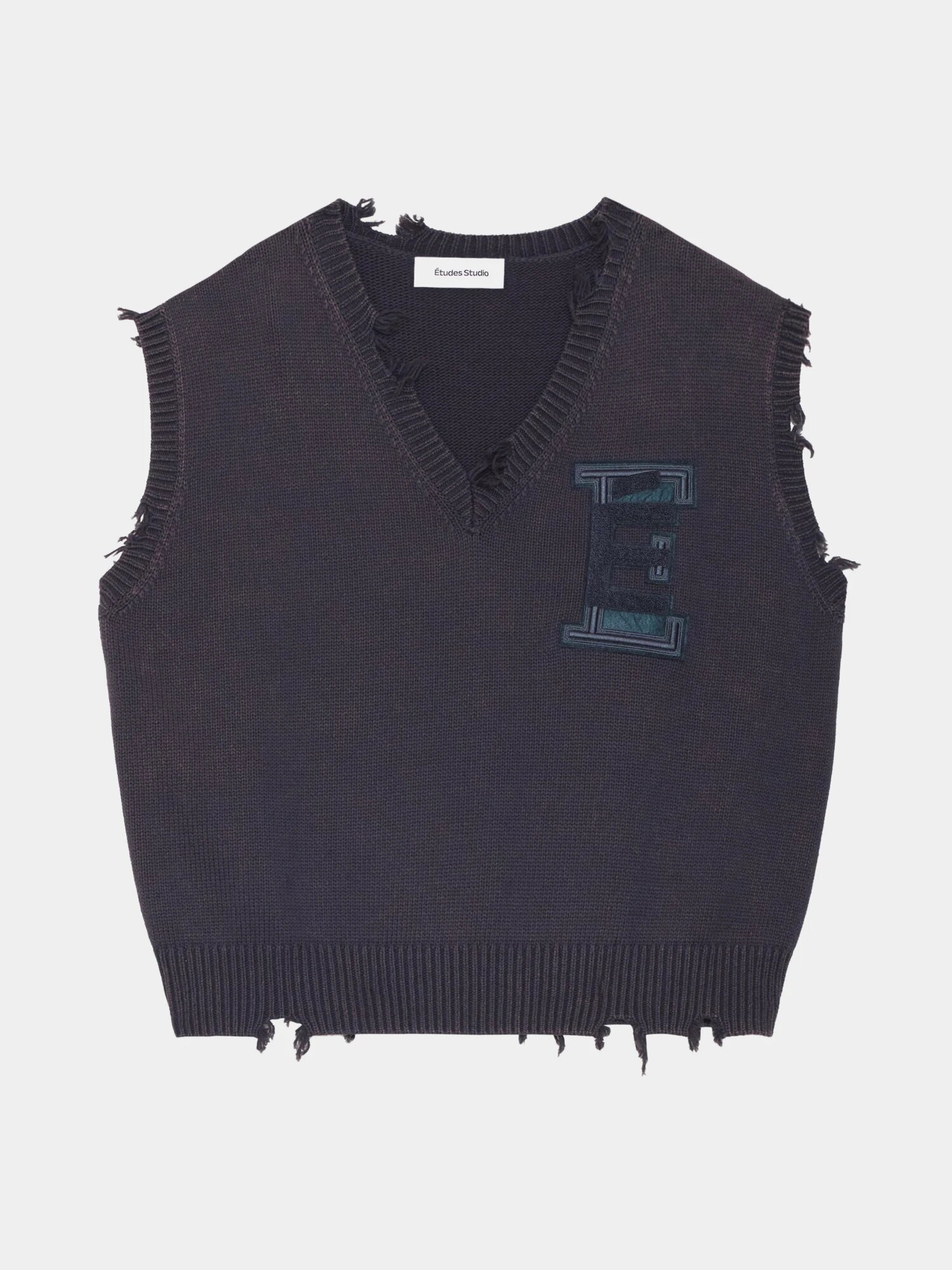 Жилет Etudes Short Sleeves V-neck, размер M, navy