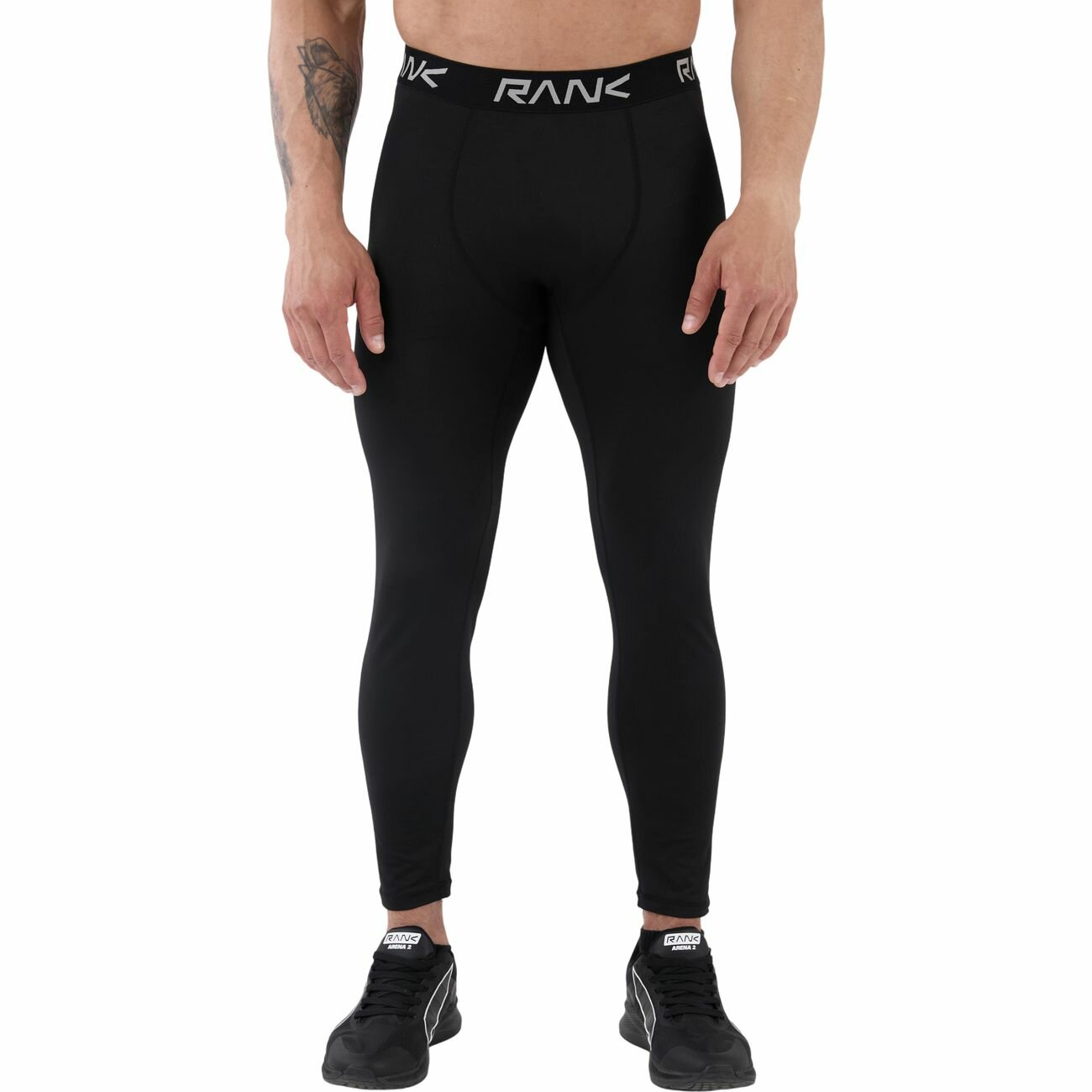 Тайтсы RANK Compression Leggings, размер XS, черный