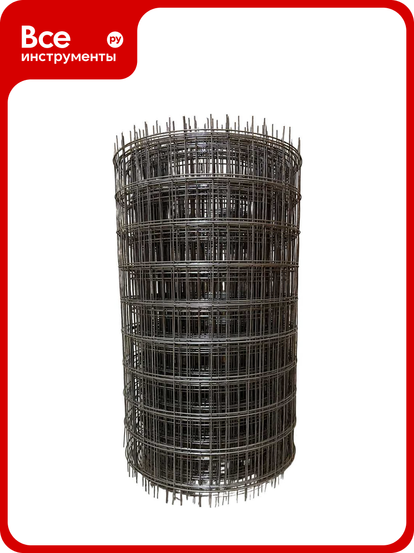 Сетка арматурная сетка алькор 100x100 мм d25 мм (рулон 05x15 м) 90153