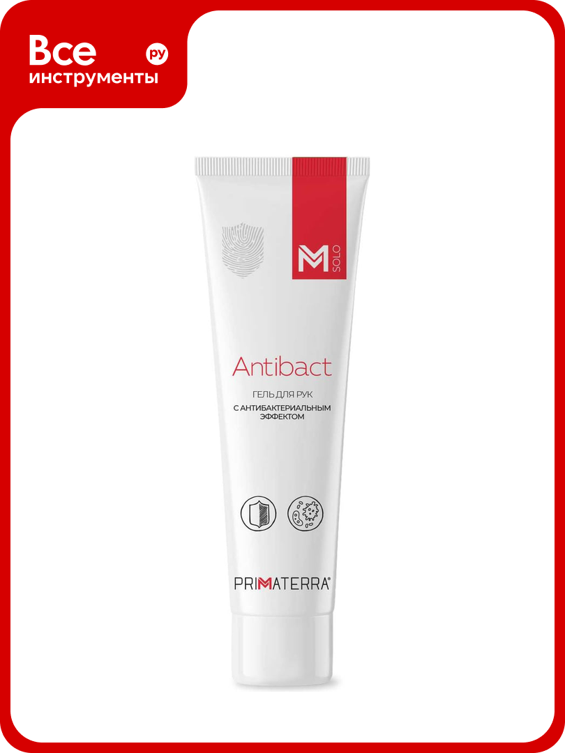 Гель для рук TM Primaterra M Solo Antibact с антибактериальным эффектом 100 мл 6405