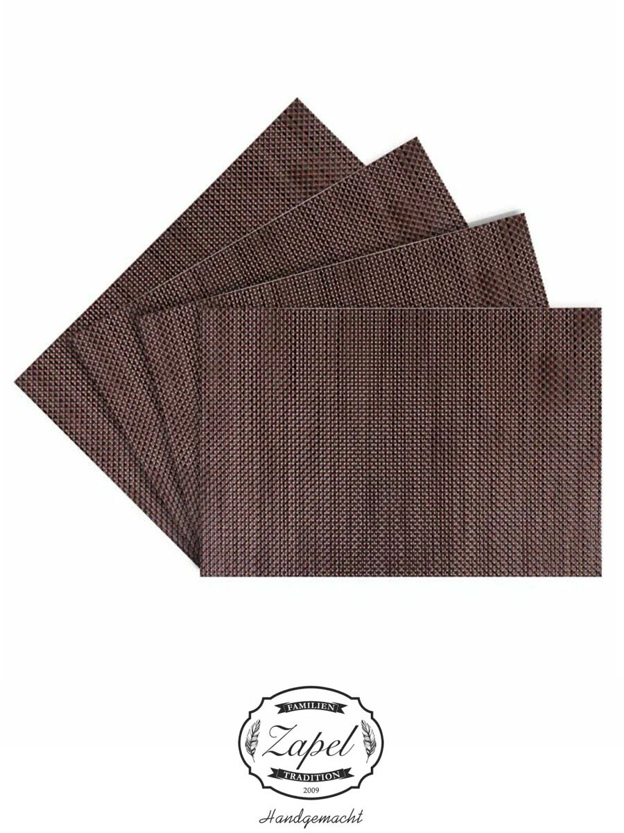 Набор салфеток сервировочных Zapel Gunny 4шт коричневый 30 см х 45 см