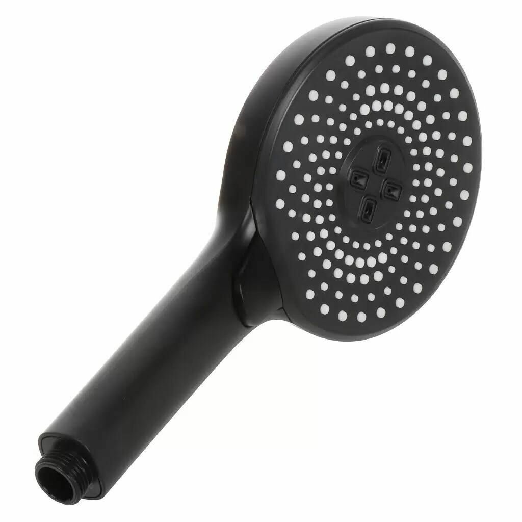 Лейка для душа Aqwin черная, пластик, 3 режима, JTA-713B