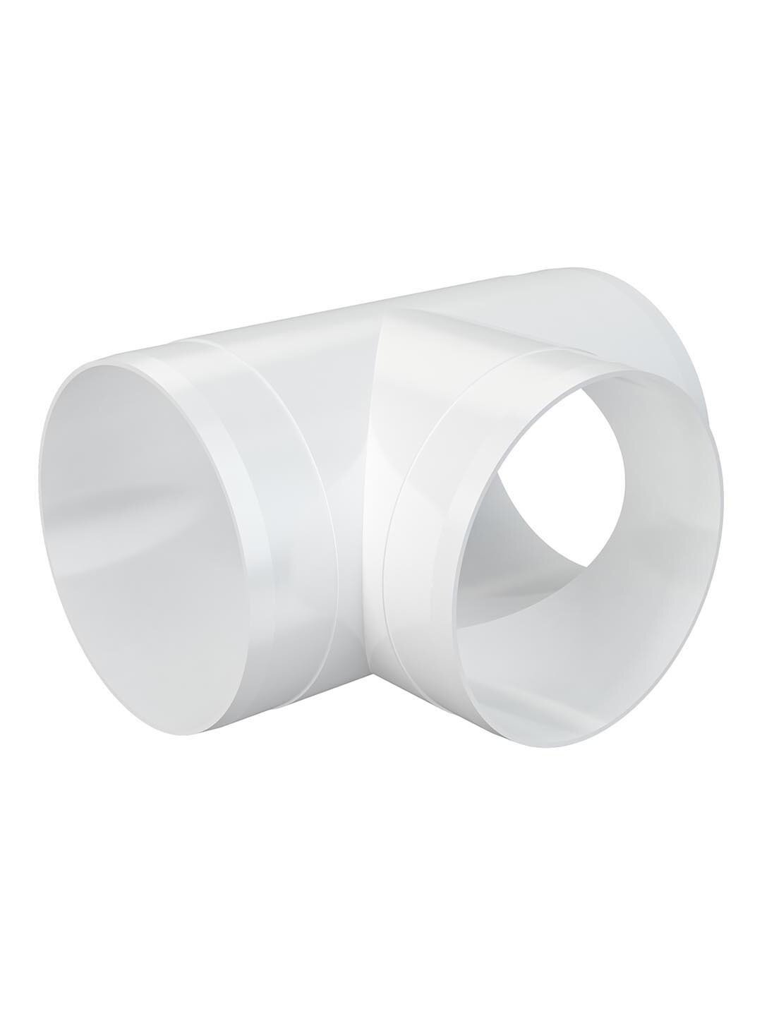 Тройник для круглых воздуховодов Fonet D125 мм пластик