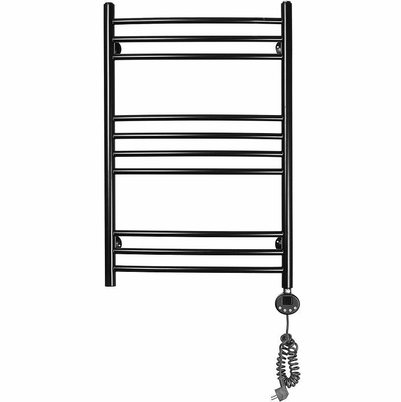Электрический полотенцесушитель Domoterm Калипсо П10 500x800 ER Черный матовый