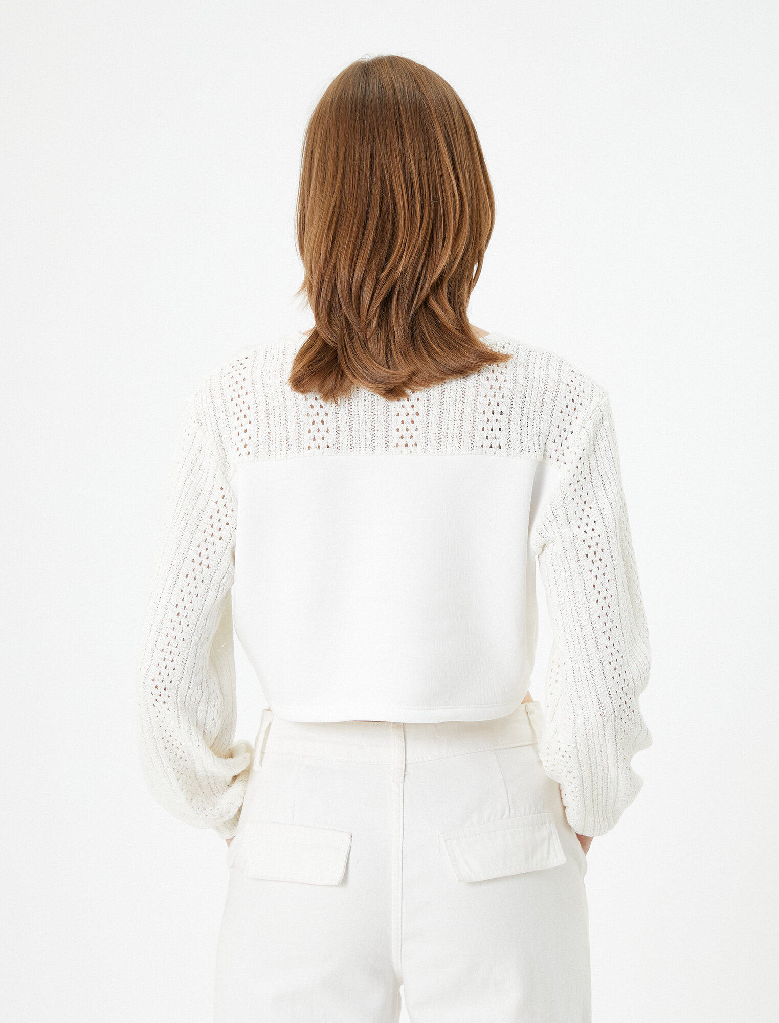 Свитер KOTON, размер L, , светло-бежевый — фото 1