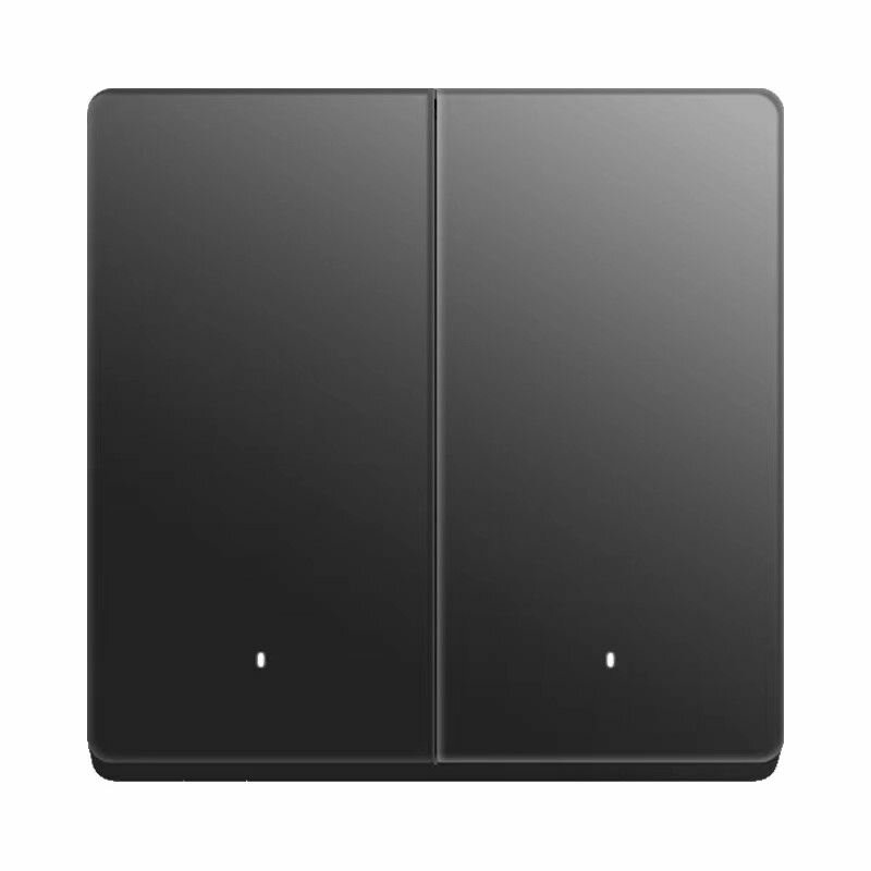 Умный выключатель Xiaomi Mijia Smart Switch PRO BLE Mesh single zero fire  две клавиши  XMQBKG05LM  Mihome APP   черный