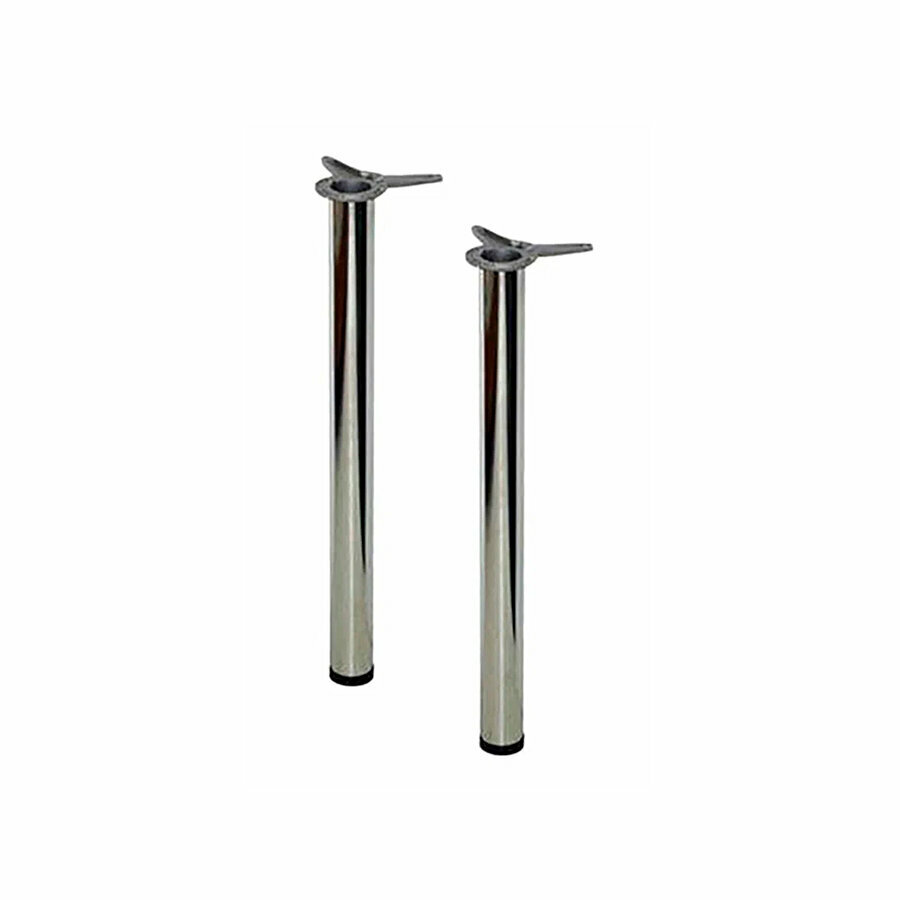 Опора для стола с верхней площадкой усы 710-740 мм хром (комплект 2 шт)