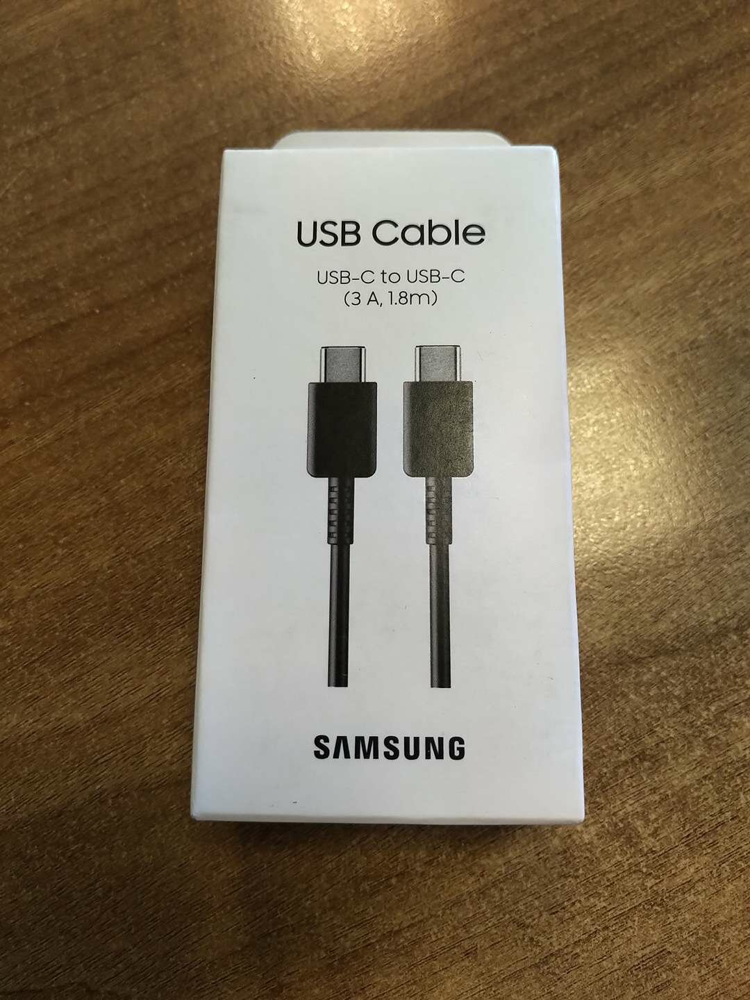 Кабель Samsung DA705BWEG, USB-C - USB-C, 3 A, 1 м, чёрного цвета. — фото 1