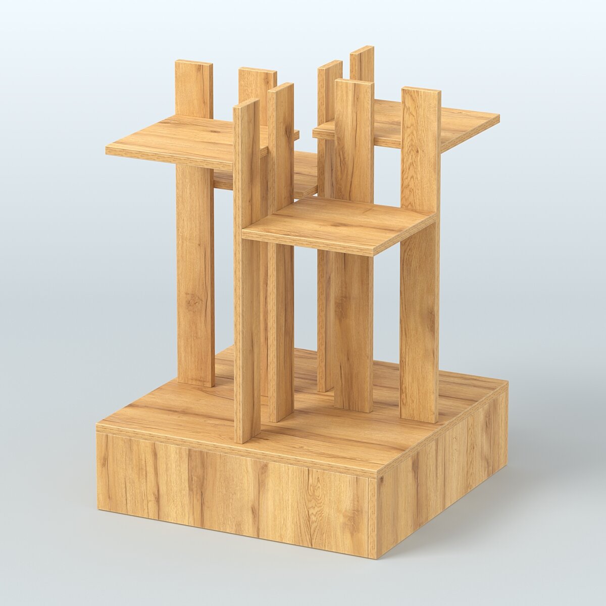 Подставка для Цветов Стойка цветочница №4, Дуб Золотистый. Производитель товара - компания ТОБ.