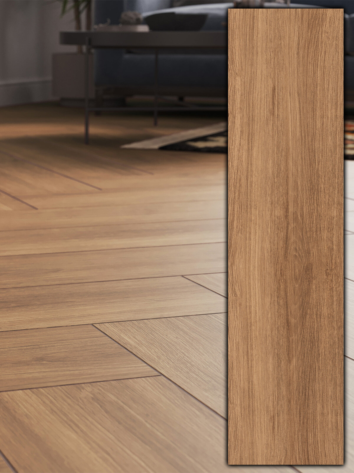 Керамогранит Cersanit Select Wood Светло-коричневый 218x898 под дерево матовый рельеф цена за упаковку (6 плиток - 1174 кв. м)