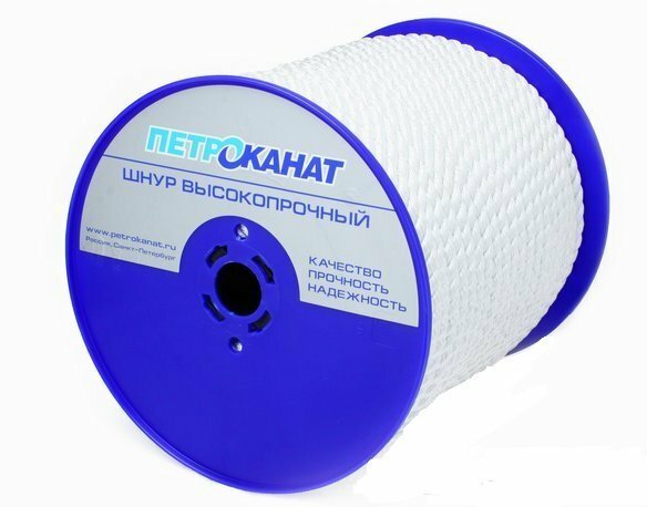 Канат полиамидный ПАТ 13,0 мм, тест 3400x100 м, белый