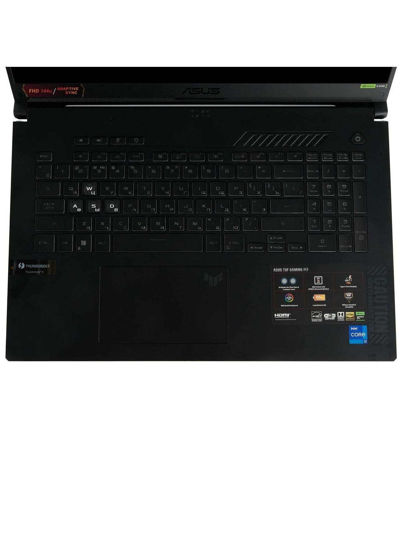 Ноутбук игровой ASUS TUF Gaming F17 FX707VV-HX207/17.3"/Core i7-13620H/16/1TB/RTX4060/NoOS/Grey (90NR0CH5-M00BL0) — фото 1
