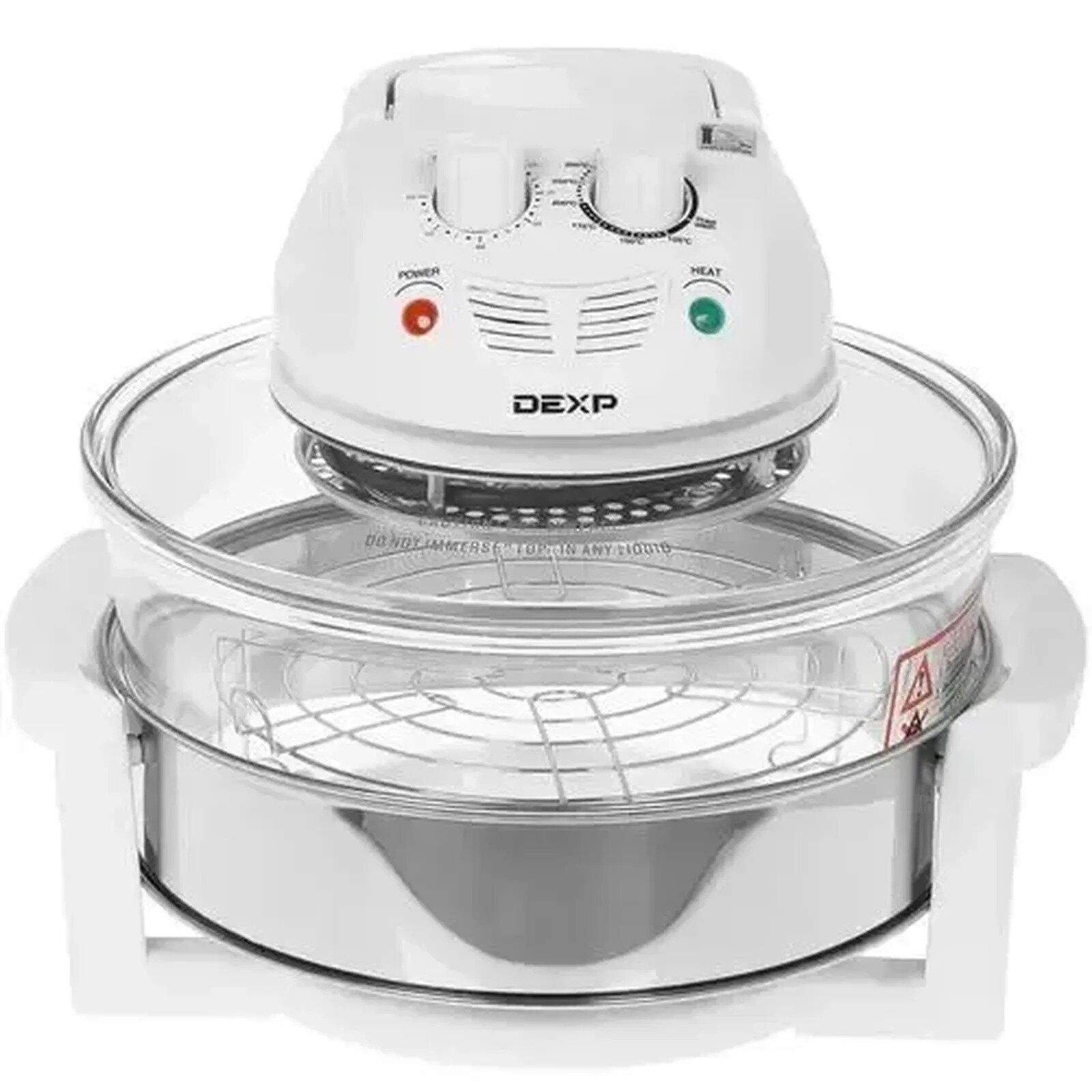 Аэрогриль DEXP "Agr-1400", с книгой рецептов, механический, 1400Вт, 12л/17л