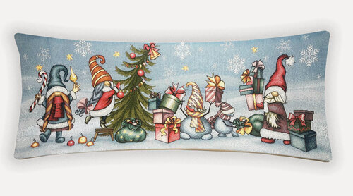 Изображение товара Декоративная гобеленовая наволочка "Праздник Новый год" 32х85 см MIDA VANERI